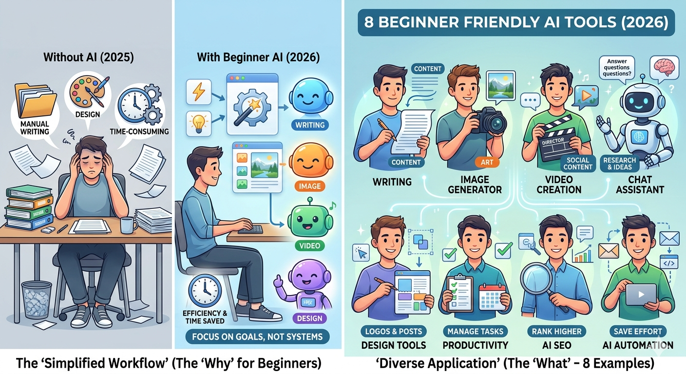 Best AI Tools for Beginners in 2026