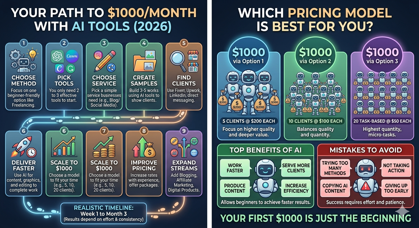 Make $1000/Month Using AI Tools (Step-by-Step)